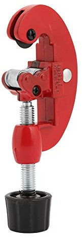 Cortador de Tubos de Metal, Cortadores de Tubos Cortadores de Tubos de Cobre de Acero Portátil Herramienta de Corte de Tubos Material de Acero Al Manganeso para Tubos de Metal(Rojo)(Rojo)