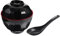 DOITOOL 1 lot de bols à soupe japonais miso avec couvercle et cuillère - Bol de service de qualité supérieure pour la soupe miso, le riz et les apéritifs - Design convivial pour cuisine et restaurant