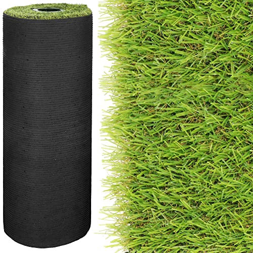 SPRINGOS Gazon Artificiel 1x4 m Tapis de Pelouse pour Balcon Terrasse Jardin Vert Résistant aux UV Facile d'Entretien Tapis Extérieur pour Décoration et Revêtement de Sol