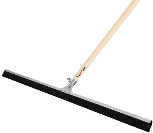 KOTARBAU Raclette à eau 75 cm avec manche en bois de 150 cm - Raclette en caoutchouc mousse - Raclette à eau - Raclette pour le sol - Avec double lèvre pour le nettoyage des sols - Mousse d'eau