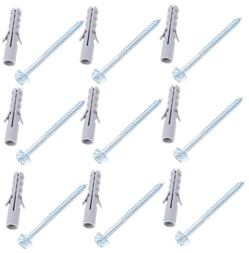 Didiseaon 10juegos Tornillos para Montaje TV Anclajes para Montaje De TV Pernos para Soporte De Anclajes De Pared para Ladrillo De Pared
