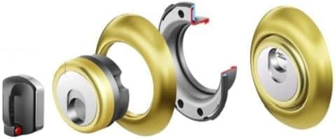 DEFENDER MAGNETICO ANTIACIDO MR500Y-25D1 DIAMETRO mm.50 OTTONE LUCIDO 5 CHIAVI IN DOTAZIONE