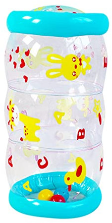 KOMBIUDA Juguetes Inflables para Juguete De Gateo para Bebés Ruedas Colorida y Resistente para Interiores