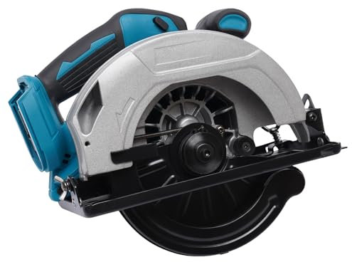 Sierra circular de mano con batería de 750 W para carpintería, sin batería, sin cargador