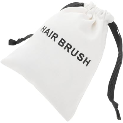 Angoily Bolsa de Almacenamiento con Cordón para Peine de Masaje de Color Claro, Bolsa Multifuncional de Lona para Viaje y Protección contra Polvo, Organizador Portátil para Cuidado