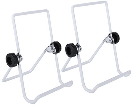 TiaoBug 2er Sprossenglas Ständer Faltbarer Halterung Abtropf-Gestell für 2 Sprossen-Gläser Mason Jar aus Edelstahl Sprossensamen Rostfrei und rutschfest (Weiß, One Size)
