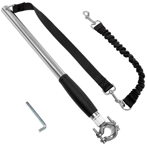 Retractable Bicycle Leash, Hands Free Dog Bike Attachment, Easy to Install and Remove