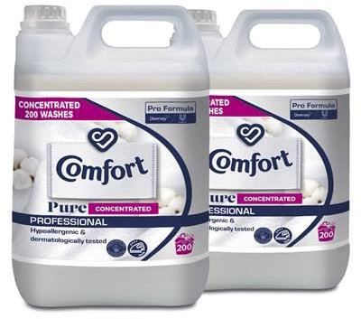 Comfort Professional Sensitive Concentrated Fabric Softener 4.8L (Pack of 2) - 480 Washes | Long-Lasting Freshness for Your Laundry | Detergent | Anti-Static & Hypoallergenic