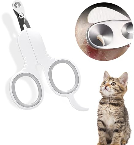 TENGEE Krallenschere Katzen,Krallenschere für Hunde,Abgeschrägte Konstruktion,Katzenkrallen Schneider,Krallenschere,Nagelknipser für Katzen,Anfänger Toll Geeignet,Einfach Zu Bedienen Und Sicher