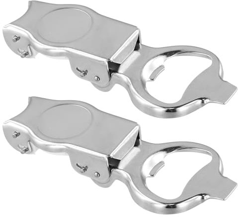 Anseom 2 Pezzi Apribottiglie Birra Pieghevole, 2 in 1 Apribottiglies e Sigillatore in Acciaio Inox Apribottiglie Multifunzione con Tappo Bottiglia Apribottiglies Portatile per Picnic e Campeggio