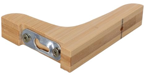 Ipetboom Supporto per Mensola Triangolare in Legno 10 Cm, Staffa Fissa per Mensole Galleggianti, Installazione Nascosta per Scaffali Cucina e Arredamento Decorativo