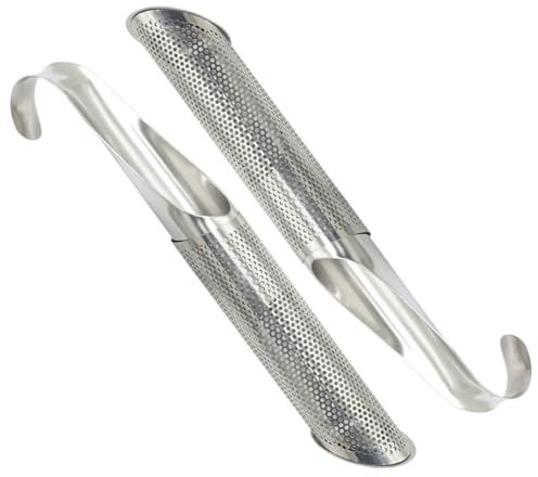 Filtri e Colini da Tè, 2 Pezzi, Infusore da tè a Forma di Pipa, filtro da tè per tè sfuso, filtro da tè a maglia fine con manico a gancio, Infusore tè ​per Tutte le Tazze, per tè, rosa, caffè, spezie