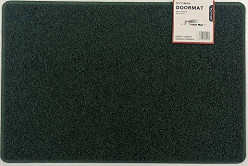 Nicoman Spaghetti Floor Mat Looper Noodle Matt Patio Door Garden Conservatory Doormats(75x45cm,Green)