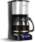 Aigostar Benno - Macchina da caffè americano e tè da 800 W con filtro riutilizzabile e piastra riscaldante, macchina caffe con mantenimento calore, capacità 1,5 L, timer 24 ore, sistema antigoccia