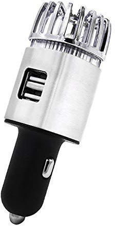 XUMI 2 en 1 Voiture Double USB Air Frais Ionique Purificateur Barre D'Oxygène Ozone Ioniseur Générateur de Fumée pour Voitures Plus Propre Voiture LED Ioniseur d'air Purificateur