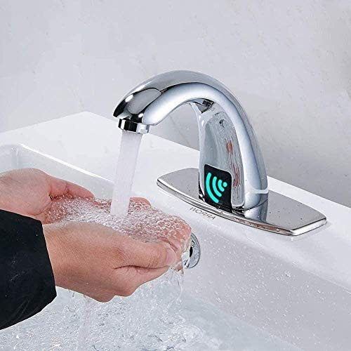 NZDY Faucet Bathroom Faucet Water Mixer Sensor Taps Automatic Infrared Sensor Faucet Touchless Mixer Tap