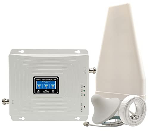 GUOZ 2G 3G 4G LTE Amplifier Repeater GSM Cellular Signal Booster Mobil Network Booster 900 1800 2100 Mobiltelefon Signalförstärkare Kit