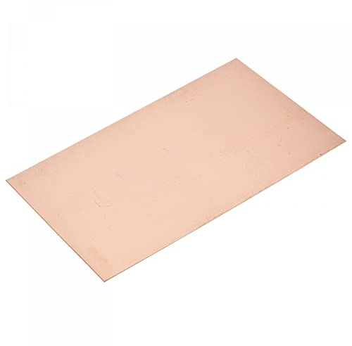 sourcing map PCB Kupfer Plattierte Platinen Laminat 300mm x 200mm x 1mm FR4 Glasfaser Einseitig für Schaltungsprojekte