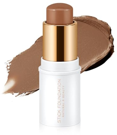 Boobeen Face Foundation Stick cobertura completa, suave crema mate corrector de contorno en barra, barra de maquillaje de larga duración para dar forma al cuerpo de la cara, fácil de mezclar