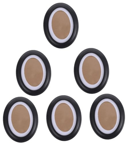 Cabilock 6 Stück 7 Ovale Bilderrahmen Aus Holz Paar Runde Bildmatten Foto Displayrahmen Retro Stickerei Displayrahmen Home Fertigstichrahmen Ovaler Bilderrahmen Für Dekorerhöhungen