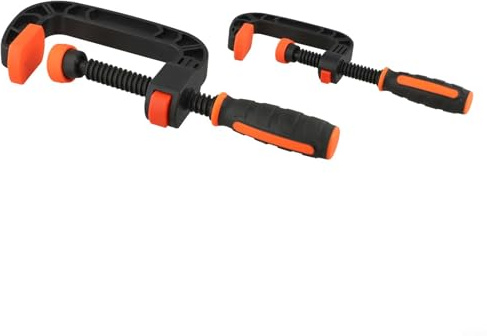 Efficient C Clamps for Woodwork, 2pcs Plastic Clamping Device for Quick Release