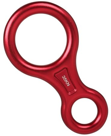 Psdndeww Professionale 35KN Figura Otto Discensore Assicurazione Arrampicata Accessori Per Avventure All'aperto Alpinismo Diametro Corda Compatibilità