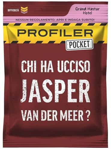 Platonia Games Profiler Pocket – Gioco di investigazione con carte – Chi ha ucciso Jasper Van Der Meer? Omicidio e scandalo politico – Tascabile, gioco da viaggio – 1-6 giocatori, 45 min