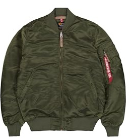 Alpha Industries MA-1 VF 59 Giacca bomber lunga da Uomo Dark Green