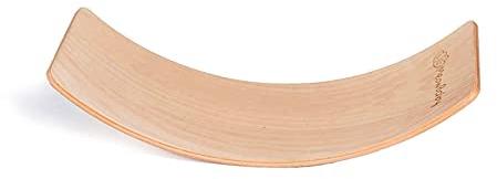 MEOWBABY Balance Board für Kinder - Kleinkind Natur Wackelbrett, 80x30cm Balancierbalken aus Holz