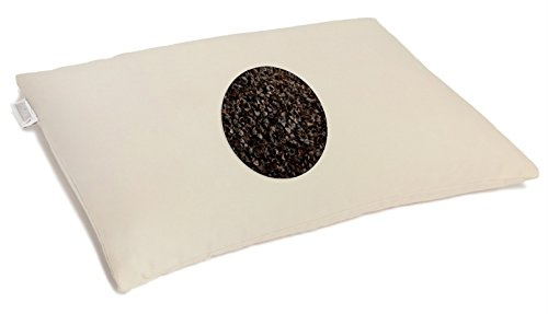 Buckwheat Pillow - buckwheat Hull Support Pillow Off White/Cream Organic Buckwheat Pillow - Standard Size (14x 19'')''
