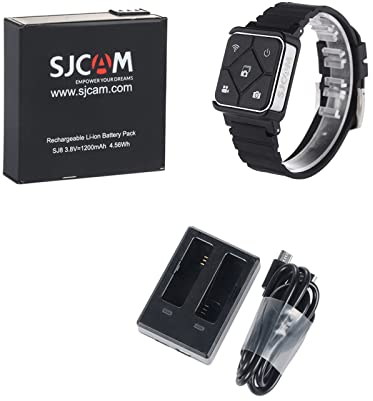 SJCAM 2X 1200mAh Akku mit wiederaufladbarer Action-Kamera, USB-Doppelladegerät für SJCAM SJ8PRO SJ8 Air and SJ8 Dual Screen Modell