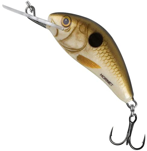 Salmo Hornet Wobbler Miniwobbler D, Salmo Farben:Pearl Shad, Länge/Gewicht/Laufverhalten/Tauchtiefe:3.5cm / 2.6g / sinkend / 1.0m-2.6m