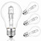 4 Pezzi E27 42W Lampada Dimmerabile, A55 Trasparente Globo Lampadina a vite E27, 650LM Bianco Caldo 2700K, Lampadina E27 per Plafoniera, Lampada da Tavolo, Applique, AC 220-240V