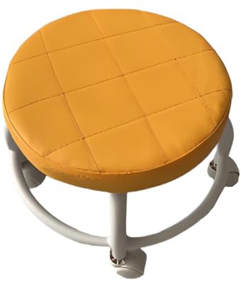 Rund rullpall med hjul, vridbar 360°, justerbar pall, sadelpall