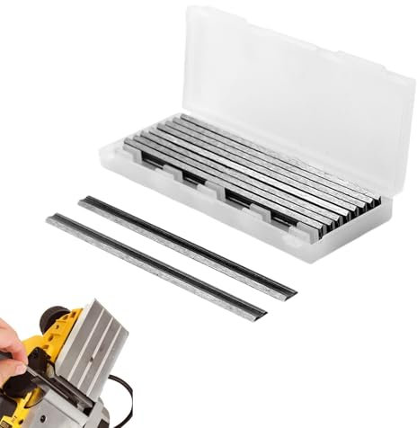 Cuchillas de cepilladora 82 mm, 10 piezas, hoja de 82 mm, 82 x 5,5 x 1,2 mm, hoja HSS de repuesto para cepilladora eléctrica, para máquinas de trabajo de madera, cepilladoras MAKlTA, B osch