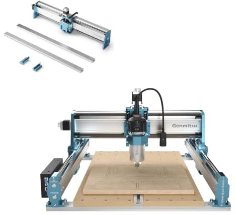 Genmitsu Upgrade 4040-PRO MAX to 6040 CNC Machine with 710W Trimmer Router for Wood Metal Acrylic Cutting Milling
