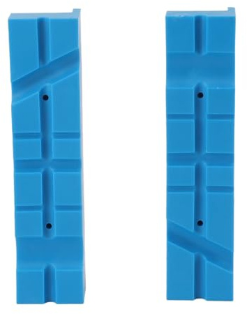 OVAQUIXI 2 Pezzi di Protezione Magnetica Antiscivolo per Ganasce per Morsa per Lavori in Acciaio, Alluminio, Rame e Legno, Accessorio Universale per Ganasce per Morsa