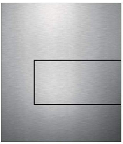 TECE 9242810 TECEsquare Betätigungsplatte Teceloop-Blende WC-Platte Nr. 9240678 Glas kaffeebraun, Edelstahl gebürstet