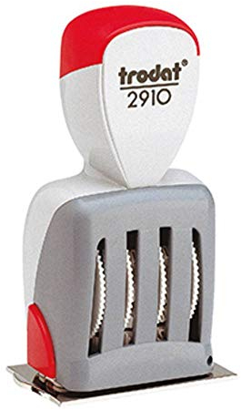 Trodat CLASSIC Datumsstempel 54 x 30 mm (B x H) Lichtgrau, Rot