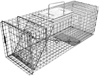 Tomahawk Live Trap - Model 106 - Original Series Rigid Live Trap with one Trap Door - 26x9x9 for Cat, Rabbit, Skunk Sized Animals