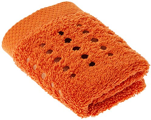 Lasa Home Toalla Invitados 33 x 50, colección Pure Puntos, algodón, Naranja, 33 x 50 x 1 cm