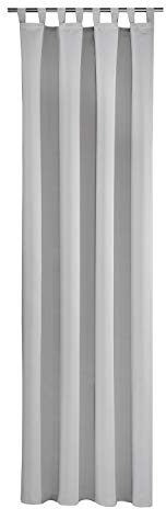 Happy Home Vorhang Luca B/H: 140/235 cm verdunkelnd mit Schlaufen und Kräuselband (grau)