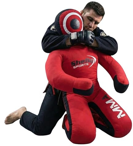 Shelly MMA, sac de frappe pour judo, lutte, arts martiaux, boxe, karaté, sac de frappe brésilien, BJJ, Jitsu, position assise, lutte, arts martiaux, boxe, karaté, mannequin d'entraînement – Toile