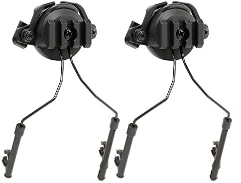 Support D'adaptateur de Casque Tactique, Support Suspension de Casque Réglable en Rotation à 360 ° Ensemble D'adaptateur de Casque pour Rails de Guidage de Casque de 19 à 21mm