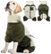 Hundepullover XL, Hundejacke Fleece Hundemantel für Mittlere Hunde Hunde Onesie Hundeoverall mit Beinen Hundepullover Fleece Hundemantel Hunter Fleece Anzug Hund(Beige, XL)