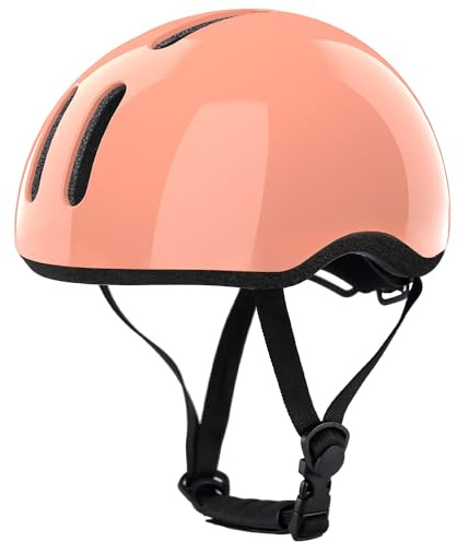 Petimini Toddler Kids Bike Scooter Helmet for 2 3 4 5 6 Years Old Boys Girls Baby Children Bicycle Hat Cap, Safety Cycling Skating Helmet, Peach