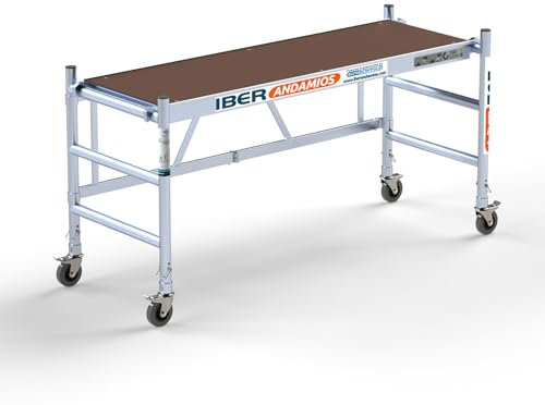 IBERANDAMIOS Andamio plegable de aluminio READY (75x190)- 3 metros altura trabajo