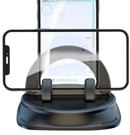 Soporte de teléfono del tablero del automóvil: soporte de montaje, accesorio interior | Montaje de teléfono de automóvil giratorio de 360 grados para tablero, soporte de navegación estable compatibl