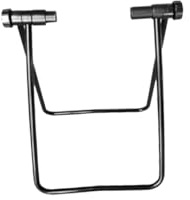 ibasenice Soporte para Bicicleta Plegable Ajustable Soporte Vertical para Reparación y Exhibición de Bicicletas de Carretera y Montaña con Anillos de Sujeción Color Negro