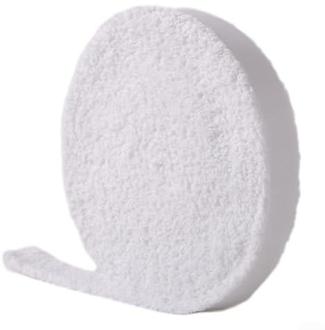 Yuanpgky Poignée de raquette de badminton de 10 m pour raquette de tennis et de squash, poignée en coton avec absorption améliorée de la transpiration, confort antidérapant pour (blanc)